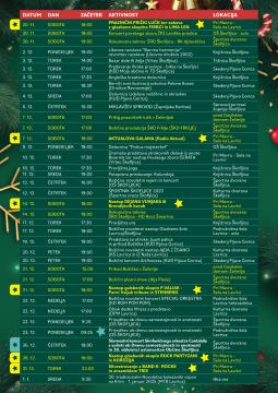 PRAZNIČNA ŠKOFLJICA 2024 KOLEDAR DOGODKOV